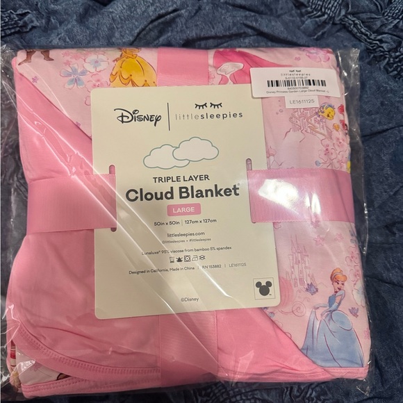 Little Sleepies Other - Little Sleepies Disney Princess Garden Blanket - Pink